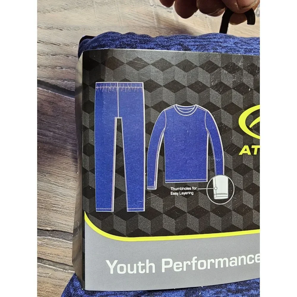 Athletic Works Boys Thermal Underwear Set Gray Camouflage XL 14/16‎ Soft Boys